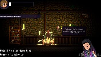 in drain mansion, the succubus dominates the hell out of me in this hentai sex game, part 3, it's so intense!