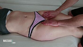 Tight Panties Hide Wet Pussy in Amateur Massage