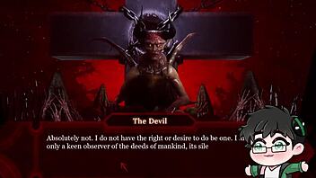 so this gay man in the game plays a funny scene with the devil in hell