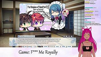 vtuber lewdneko plays f me royally part 1