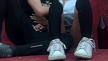 public sex at school with horny mexican student caught on camera