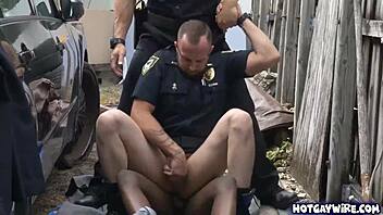 Two police officers take advantage of black guy?