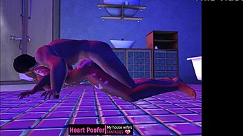 Dragged from the shower onto the bathroom floor