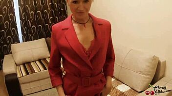 hot woman sucks boss's big dick then gets ass fucked