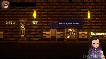 in drain mansion, the succubus dominates the hell out of me in this hentai sex game, part 3, it's so intense!