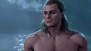 Baldurs Gate 3 Naked Playthrough Halsin Romance Gay Sex Scene No Mods