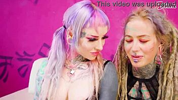 Anal Queen Anuskatzz Rides Big Dick with Tattooed Slut! Wow! 😍