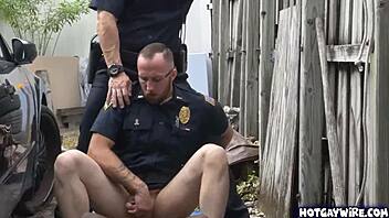 Two police officers take advantage of black guy?