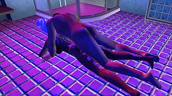 Dragged from the shower onto the bathroom floor