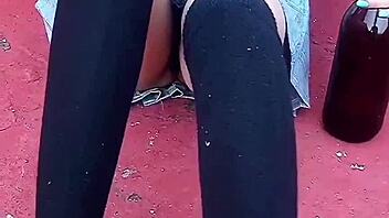 public sex at school with horny mexican student caught on camera