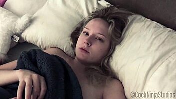 Young step-sister caught using mom's sex toys in POV