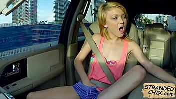 A blonde teenage girl gets an unforgettable ride in a porn movie called Dakota Skye 2 and 3