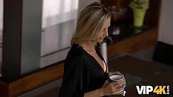 vip4k babe with wet pussy gets nailed by old geezer