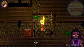 in drain mansion, the succubus dominates the hell out of me in this hentai sex game, part 3, it's so intense!