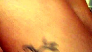 ebony babe shows fat cameltoe then twerks her ass.