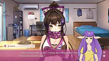 ninnin days part 2 features ninja panties in this anime game