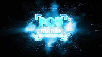 Alix Lovell in lingerie enjoys a meal after interacting with Miles Long in a casual setting.