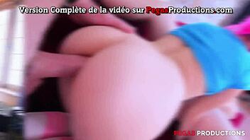 Three Quebec beauties strip and tease in lingerie and costumes