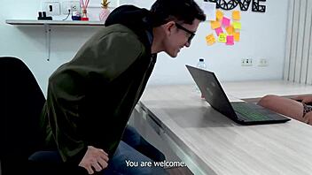 ebony milf teacher bangs young virgin nerd in classroom with interracial cum finish - carla morelli and pipe boy