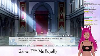 vtuber lewdneko plays f me royally part 1