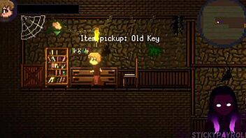 in drain mansion, the succubus dominates the hell out of me in this hentai sex game, part 3, it's so intense!