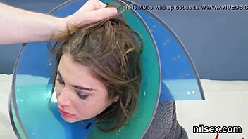 hey, this kinky kitten’s getting weird ass treatment in asylum