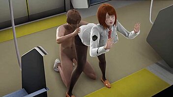 ochako from boku no hero gets fucked in the metro
