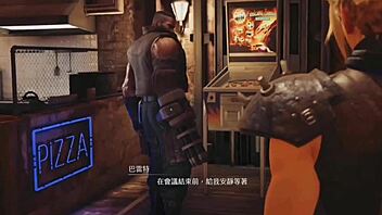 Cloud and Tifa in Wild Anal Creampie After Drinks