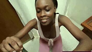 Mila Mars Deepthroats Big Cock in Gym Bathroom