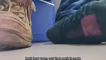 Hot dilf stepuncle has bad day with feet fetish