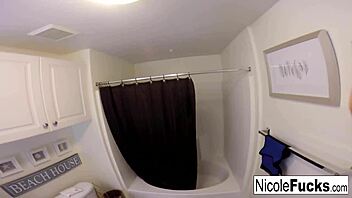 uhh, made a hot home vid of nicole aniston gettin fucked in shower, oops!