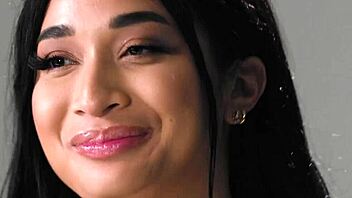 a close-up look at avery black's solo orgasm with toys and fingering