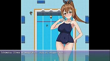 Hasta que mi novia caiga, wild hentai game finale with monster cock action. Can’t believe how she rode it!