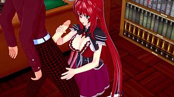 Insane! Rias Gremory and Akeno Demand Wild Action in HS DxD NTR!