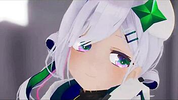 Amane Kanata Hentai Hololive Undress Sex Dance MMD 3D Dark Green Star