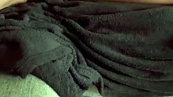 Playtime on the couch with oil and pussy massage