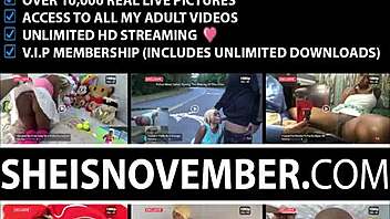 Ebony Stepdaughter MsNovember Cheats, Spread and Fucked Missionary in Forest Grass