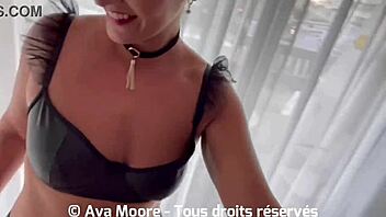 Surprise visit to retired neighbor for a sloppy blowjob session