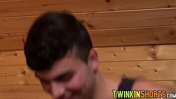 Young butt lover massages friend before raw fuck 😈