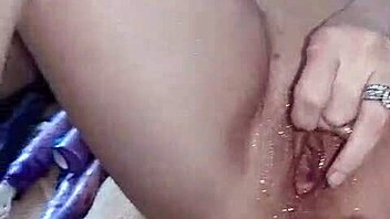 velvet rain squirts hard with huge toy