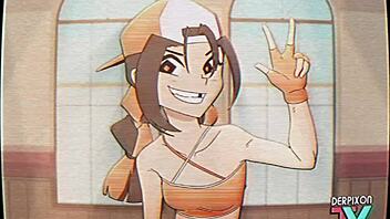 Eri-Chan Performs Home Workout Routine