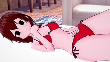 Girlfriend Moves Rhythmically In Bikini With Friend