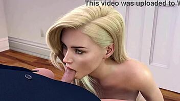 College Kings: Chloe Sucks Alex in 3D Hentai