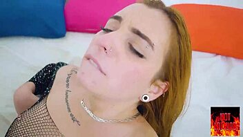 Redhead Provokes Big Dick Tear