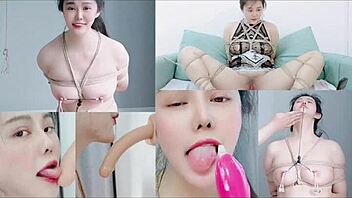 Bisexual female pleasure with toys and uniform roleplay