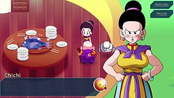 Chi Chi Gives Roshi Handjob!