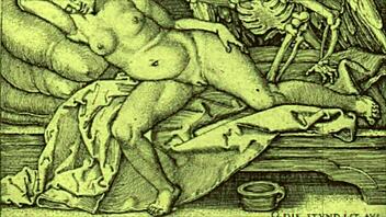 Vintage erotic cartoon illustration