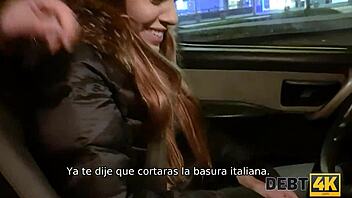 debt4k eveline dellai banged by debt collector