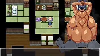 Tanned Girl Natsuki In Hentai Game Gets Cum Inside Ass Publicly