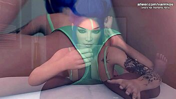 Blue Haired Girlfriend Rides Cock And Gets Cum Inside!